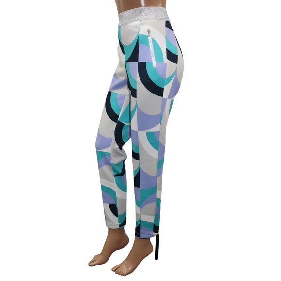 I'cona Op-Art Abstract Print Pants 12 - Picture 3 of 6